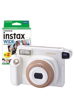 Instax Wide 300 Beyaz Fotoğraf Makinesi Ve 20'li Film