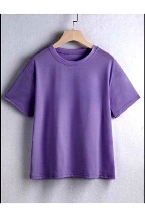 Düz Renk Kız / Erkek Çocuk T-shirt