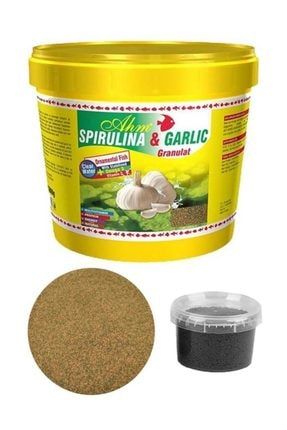Spirulina Garlic Sarımsaklı 250 Gr Granül Balık Yemi