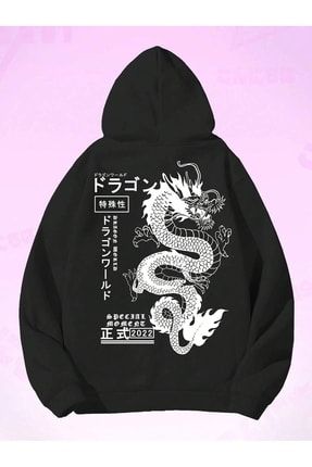 MODAR CH Dragon 2022 Sweatshirt Siyah Bask l Oversize ardonlu