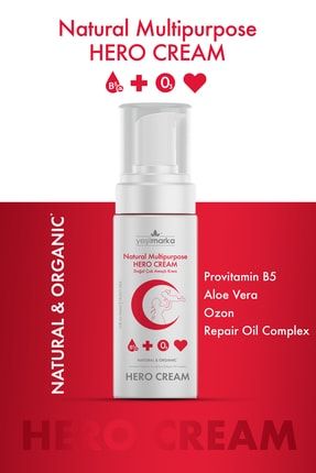 Çok Amaçlı Hero Cream- %99 Doğal Içerik- Yüksek Konsantrasyonlu Provitamin B5 Içeriği YMHE-02