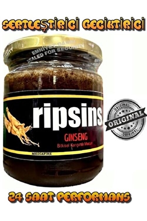 Ripsins Ginsengli Kuvvet Macunu 240gr Çakşir Kökü Otu Demirdikenı Keçiboynuzu Tribulus Katkılı Orj Urun kod 873