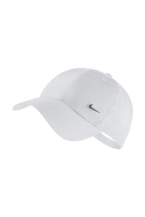 Unisex Beyaz Metal Swoosh Ayarlanabilir Şapka 943092-100