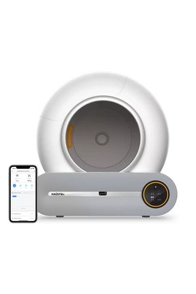 BF01 Akıllı Otomatik Kedi Tuvaleti, App Kontrol, 65lt Hazne, 9lt Çöp haznesi-UV Temizleme