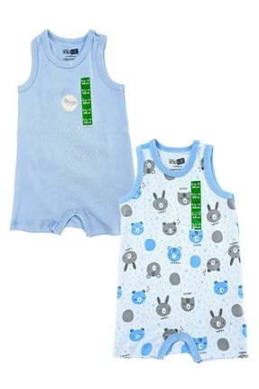 Erkek bebek yazlık askılı tulum ikili bebek set yazlık bebek ürünleri