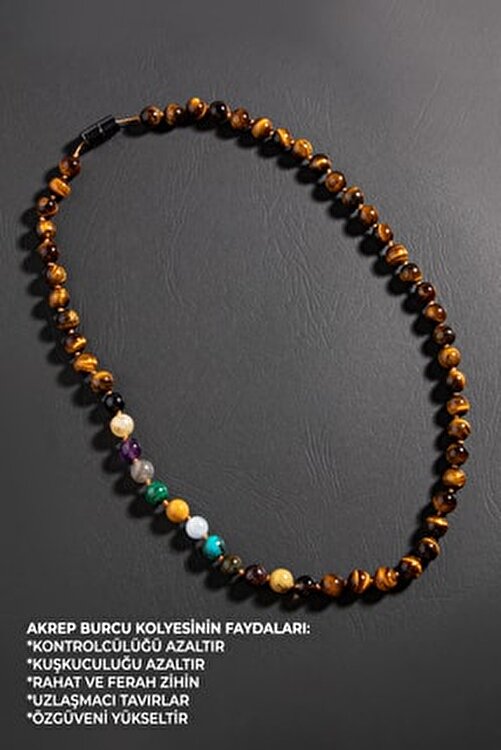 Akrep Burcu Düğümlü Kolye ...