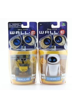 Disney Pixar Wall-e Ve Eve Walle Ikili Figür Seti Vol-i Wall E Walle Robot 2li Oyuncak Set