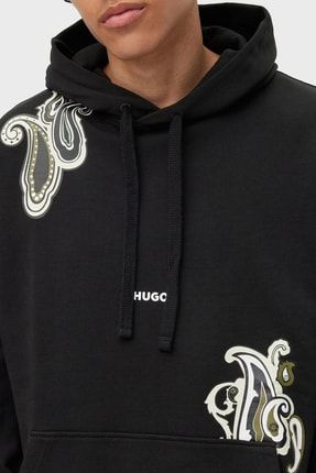 HUGO 100 Pamuk Relaxed Fit Kanguru Cepli Kapu onlu Sweat Erkek SWEAT 50494559 001 Fiyat Yorumlar Trendyol