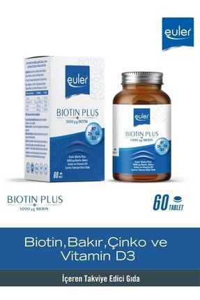 Biotin Plus 5000 Mcg Çinko Bakır Ve D3 Içeren 60 Tablet Vitamin