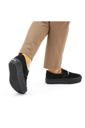 Suede slip on platform vans online