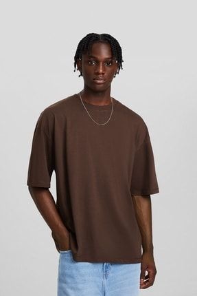 Tee shirt oversize bershka hot sale
