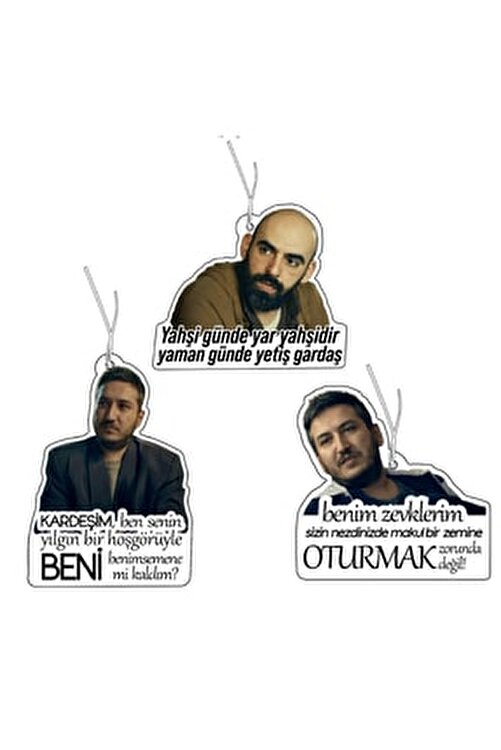 Gibi Yılmaz Badana Muhteşem 3lü Ekonomik Set Komik 3lü Araç Kokusu Ve Aksesuarı 3lügibiset