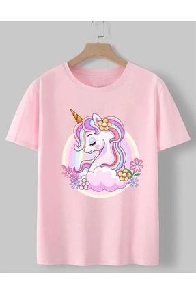 Unicorn Baskılı Çocuk T-Shirt