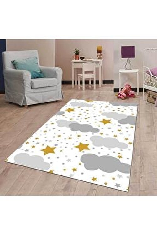 rugviva kaymaz tabanli hali cocuk kd25 sari yildiz fiyati yorumlari trendyol