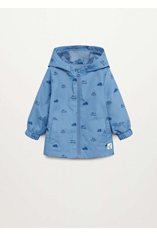 Mango Erkek Bebek Mavi Kapusonlu Ceket Fiyati Yorumlari Trendyol