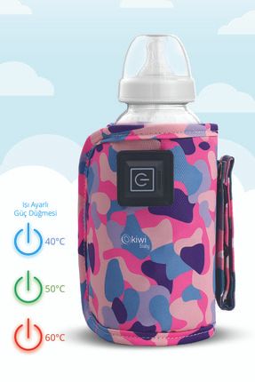 Biberon Isıtıcı, USB Taşınabilir 3 Kademeli Süt Şişe Bebek Biberon Isıtma,Seyehat Mug Bardak Matara