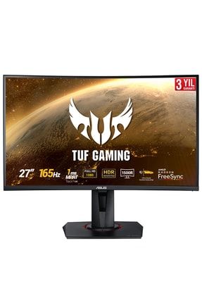 VG27VQ Tuf Gaming 165 Hz 1 ms Monitor Curved Oyuncu Siyah