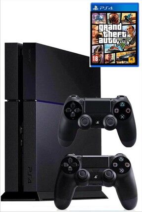 Sony Playstation 4 Fat Kasa 500 Gb +Yenilenmiş + 2. Ps4 Kol + GTA 5 Dahil 15 Dijital Oyun Hediyeli