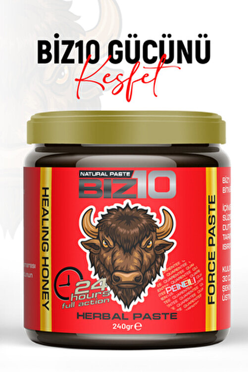 Biz10 Ginseng'li Atom Güç Kuvvet Macunu 240 Gr Exstra Lezzet Premium Seri B80 HEALING HONEY PASTE B71