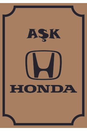 - 35x50cm 130gr Kraft Kağıt Honda Baskılı Oto Paspas 100 Adet- Op3550kktkhnd