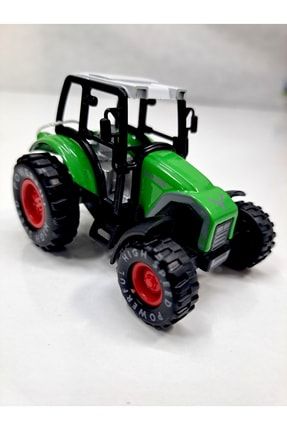 Erkek Çocuk Oyuncak Çek-Bırak Gövdesi Metal Traktör Çiftçilik Aracı Gerçekçi Tasarım Oyuncak 8X7 CM