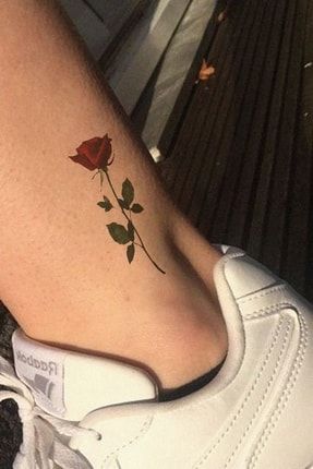 Geçici Gül ve Kelebek Dövme Tattoo