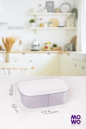 Mowo Home Trove 900 ML 3'lü Kapaklı İki Gözlü Kahvaltı Buzdolabı