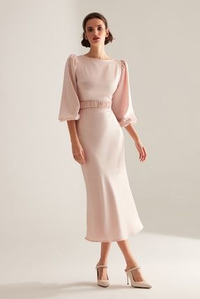 Heleny Özel Tasarım Pudra Nişan Elbisesi 5197
