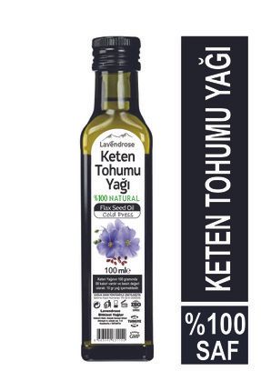 Keten Tohumu Yağı 100ml - KetenTohumu Yağı %100saf Soğuk sıkım