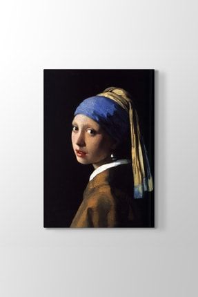 Johannes Vermeer - İnci Küpeli Kız Tablosu (Model 2) - (ÖLÇÜSÜ 60X90 cm) BS-138__model_2