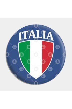 Italia Flag Italian Italy Italiano Rozet