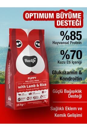 15kg Kuzulu Yavru Köpek Maması Küçük Mini Irk Premium