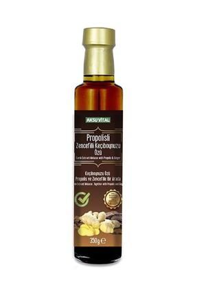 Aksu Vital Propolis Zencefil - Keçiboynuzu Özü 350 Gr %100 Doğal Propolisli Harnup Özü 1