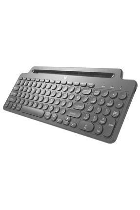 Bt-k99 Bluetooth & Wireless Sessiz Kablosuz Klavye Siyah Telefon Pc Tablet Tv Laptop Mac Uyumlu