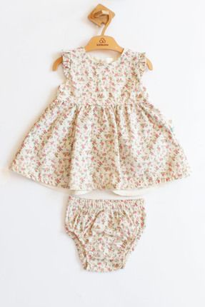 Organik Kız Bebek Elbise, Organik Şık Elbise, Kitikate Elbise