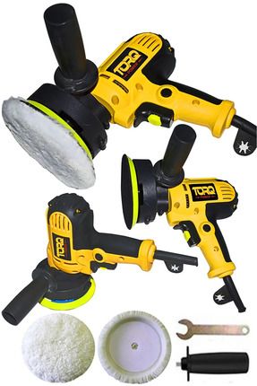 Amerikan 4600w 6 Kademeli Hız Kontrol Ayarlı Otomatik Şanzıman Zımpara Pasta Cila Polisaj Makinesi plsj125-yellow