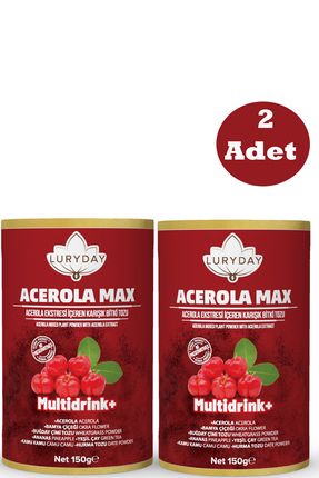 2 Adet - Aserola Max Acerola Ekstresi Içeren Karışık Bitki Tozu