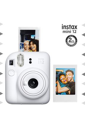 Instax mini 12 Beyaz Fotoğraf Makinesi ve Fotoğraf Çerçeve Seti