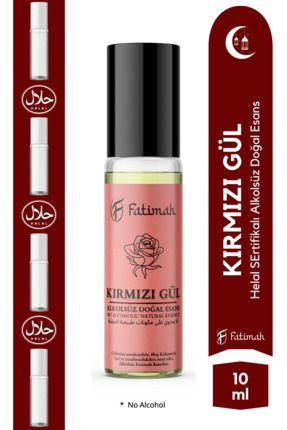 Kırmızı Gül Kokusu Doğal Esans Alkolsüz Esans Esansiyel yağ Roll On Esans Natural Essence 10ml