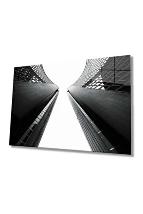 cam ofis binası gece