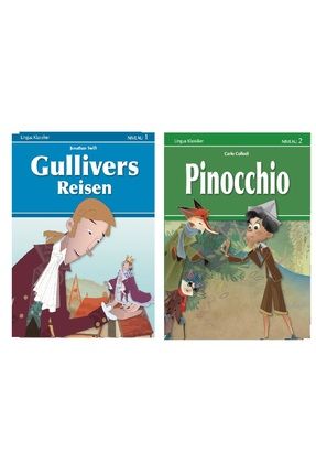 Gullivers Reisen Pinochio - Almanca Hikaye Kitabı 1. Ve 2. Seviye - 34 Er Sayfa