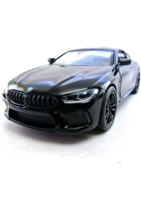 BMW M8 Diecast Çek Bırak Model Araba 1:34 Ölçek Siyah m8 siyah