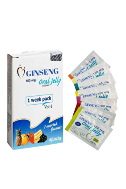 Ginseng Erkeklere Özel 7'li Jel Meyve Aromalı Gıda 100mg Pxk0021