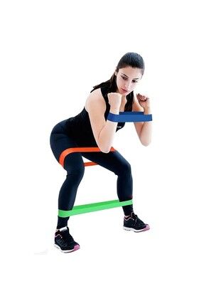 Plates aerobik direnç 5 li paket cimnastik için lastik seti antreman fitness lastiği direnç lastiği