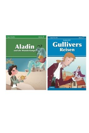 Gullivers Reisen Aladin - Almanca Hikaye Kitabı 1. Ve 2. Seviye - 34 Er Sayfa
