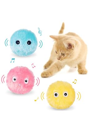 Sesli İnteraktif Kedi Oyuncağı, İnteraktif Kedi Topu, Sesli Kedi Topu, Kedi Topu, Kedi Oyuncağı