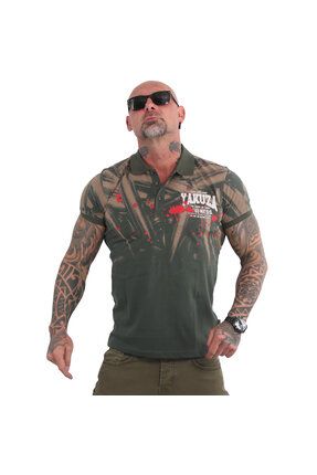 YAKUZA Business Polo Shirt 100 Pamuk Uc Du meli Polo Yaka Bask l Erkek Fiyat Yorumlar Trendyol