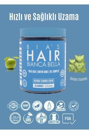 Bia's Hair Gummy Saç Vitamini 60 Adet