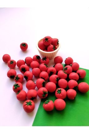 Minyatür el yapımı domates (1 adet)