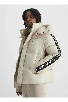 Calvin klein logo tape puffer jacket clearance